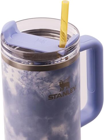 Clear Reusable Straws For Stanley 14 oz 20 oz 30 oz 40 oz Quencher H2.0 FlowState Tumblers, Highly Transparent Plastic Straws For Stanley Quencher Tumbler, 8-Pack with 2Pcs Cleaning Brush in Saudi Arabia