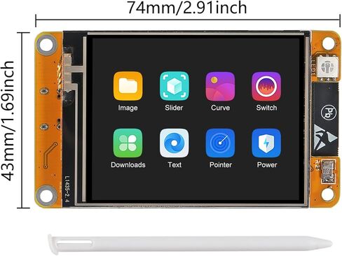 AITRIP 1 PACK ESP32 Development Board ESP32-2432S028R WiFi Bluetooth 2.8 بوصة 240X320 شاشة ذكية TFT وحدة شاشة تعمل باللمس لاردوينو in Saudi Arabia