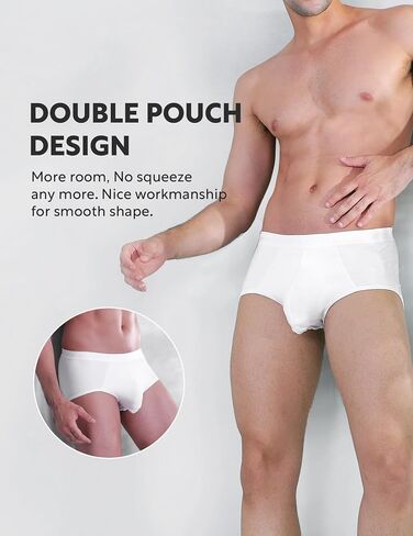 DAVID ARCHY Men's Briefs Micro Modal Underwear Comfortable Soft Dual Pouch Briefs for Men 4 or 7 Pack in Saudi Arabia