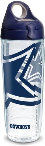كوب Tervis مصنوع في الولايات المتحدة الأمريكية بجدار مزدوج NFL Dallas Cowboys أصلي معزول يحافظ على المشروبات باردة وساخنة، 24oz، كلاسيكي in Saudi Arabia