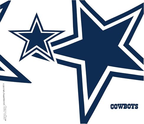 كوب Tervis مصنوع في الولايات المتحدة الأمريكية بجدار مزدوج NFL Dallas Cowboys أصلي معزول يحافظ على المشروبات باردة وساخنة، 24oz، كلاسيكي in Saudi Arabia