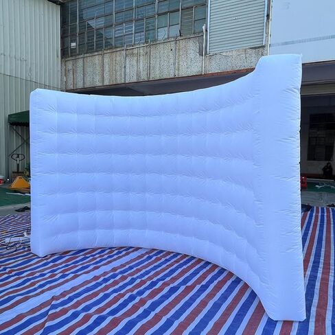 Gold Inflatable Photo Booth Wall with Led Lights |10' L x 5' W x 7.6' H| Inflatable Photo Booth Backdrop for Advertising, Bars, Shopping Malls, Party Wedding in Kuwait
