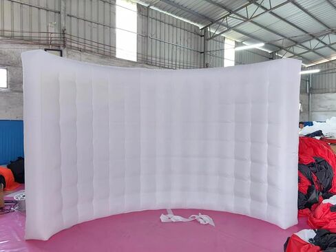 Gold Inflatable Photo Booth Wall with Led Lights |10' L x 5' W x 7.6' H| Inflatable Photo Booth Backdrop for Advertising, Bars, Shopping Malls, Party Wedding in Kuwait