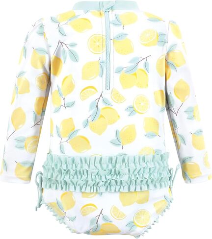Hudson Baby Baby Girl's Rashguard Toddler Swimsuit, Classic Rainbow, 3T in Saudi Arabia