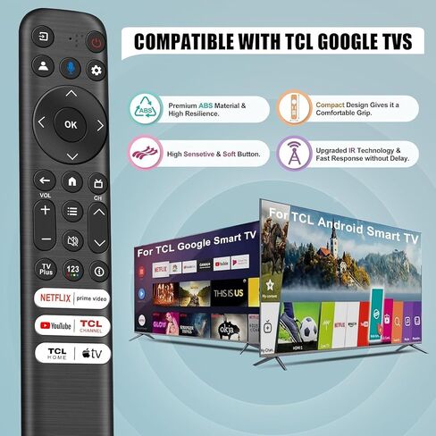 【Pack of 2】 IR Remote for All Hisense TV Remote, Replacement Remote Control for Hisense Smart Google TV，for Hisense UHD 4K ULED Google TVs Series in Saudi Arabia