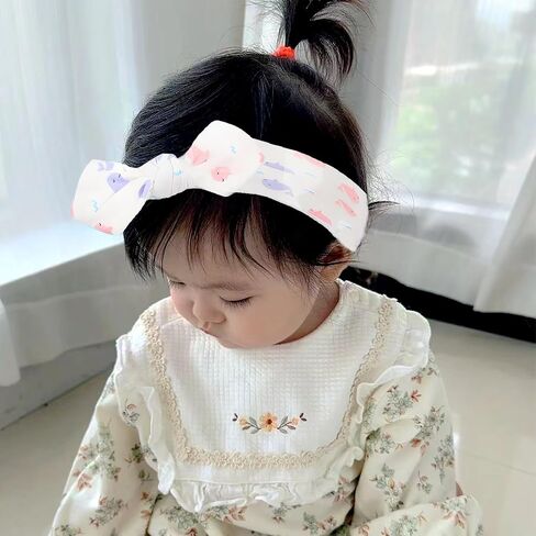 8 Pcs Baby Girl Headband Stretchy Bows Headbands Knot Hairbands Bow Handmade Soft Headband with Bow Newborns Infants Toddlers Baby Headband for Baby Girl Hair Accessories in Saudi Arabia