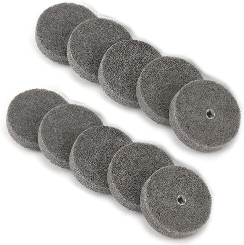 10PCS 3 Inch Fiber Polishing Buffing Wheels Pad Abrasive Tool Grinding Disc Wheel Buffer Replacement for Drill, Grinder, Metal Polishing, Buffing Machine in Saudi Arabia