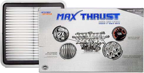 Spearhead Max Thrust Performance Engine Air Filter For All Mileage Vehicles - Increases Power & Improves Acceleration (MT-171) in Kuwait