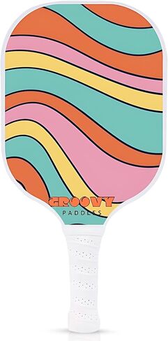 Lightweight Pickleball Paddle I Carbon Fiber I Honeycomb Core I Durable PVC Frame I Non-Slip Ribbed Grip I USAPA Approved in Saudi Arabia