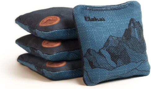 Elakai Cornhole Bags All Weather Dual Sided Slick and Stick Travel Size and Weight Set of 4 Travel Size 4 in x 4 in in Saudi Arabia