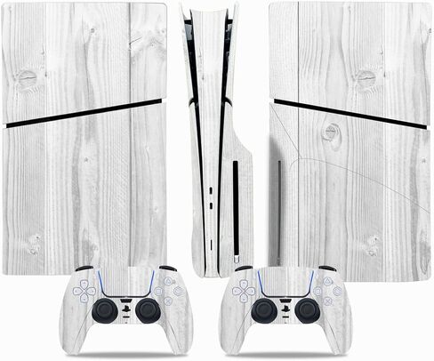 Skin Sticker for PS5 Slim Disc Console and Wireless Controller, Full Set Protective Skin Wrap, Game Accessories Decal Cover for PS5 Slim Disc (Sea Wave) in Saudi Arabia