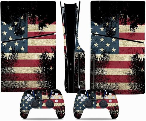 Skin Sticker for PS5 Slim Disc Console and Wireless Controller, Full Set Protective Skin Wrap, Game Accessories Decal Cover for PS5 Slim Disc (Sea Wave) in Saudi Arabia