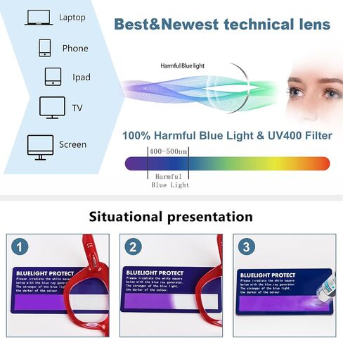 REAVEE 3 Pack Oversized Cat Eye Reading Glasses for Women men Thick Frame, Blue Light Blocking Readers Stylish Large Eyewear in Saudi Arabia