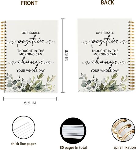 Christian Bible Verse Notebook - Scripture Journal Prayer Notebook for Note Taking Church Work, Great is Your Faithfulness, College Ruled Hardcover Spiral Notebook 5.5 x 8.3 in Saudi Arabia