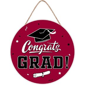 2024 زخارف التخرج الزرقاء معلقة ديكور الباب علامة - فئة 2024 Congrats Grad جدار ديكور ترحيب علامة التخرج حزب لوازم الديكور الداخلي والخارجي