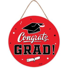 2024 Blue Graduation Decorations Hanging Decor Door Sign - Class of 2024 Congrats Grad Wall Decor Welcome Sign Graduation Party Indoor Outdoor Decorations Supplies