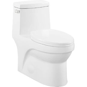 Swiss Madison SM-1T118 Virage One Piece Toilet, Modern Toilets For Bathrooms, ADA Toilet, Black Toilet, Elongated Dual Flush 0.8/1.28 gpf, Matte Black in Kuwait
