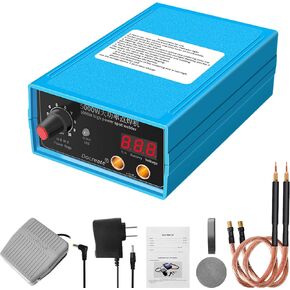 Spot Welder, Geevorks Battery Spot Welder 10 Gear Output Power Adjust, 5000W Spot Welding Equipment for Sopts Welding 18650/26650/32650 and 0.1~0.15mm Nickel Sheet