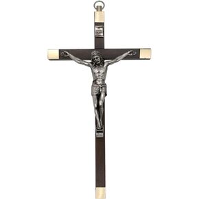 7" Simple Catholic Wall Cross | Wood or Acrylic | Christian Home Décor | Great Religious Gift for First Holy Communion, Confirmation, Weddings, and Housewarming (Clear Acrylic)