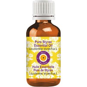 Deve Herbes Pure Styrax Essential Oil (Liquidambar styraciflua L) Steam Distilled 5ml (0.16 oz)