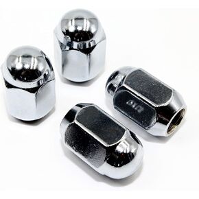 Set of 20 Veritek 12x1.5mm 3/4 19mm Hex Chrome Dome Top Acorn Lug Nuts 1.40" Conical Seat for Factory or Aftermarket Custom Wheels