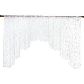 Heritage Lace Bristol Garden 72x36, Cafe Swag Pair, 72 x 36 in, Cafè