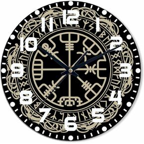 Inspirational Quotes Wall Clock Battery Operated Work Hard and Never Give Up Wall Clock Silent Non Ticking Quality Quartz 10 Inch Round Easy Clock to Read for Home Office
