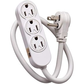 Leviton 47605-NDP AC Power Module with Two Duplex Gray Receptacles