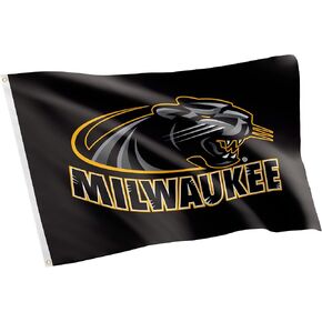 Desert Cactus University of Wisconsin Milwaukee Flag UWM Panthers Banners 100% Polyester Indoor Outdoor 3x5 feet Flags (Style 1)