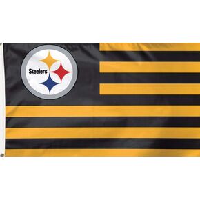 Wincraft NFL Pittsburgh Steelers Flag3'x5' Flag, Team Colors, One Size