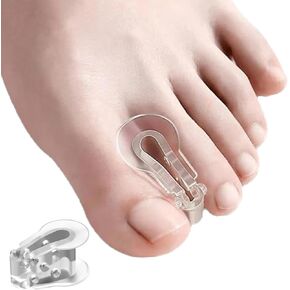HZMEMNUN's Soft and Highly Elastic SEBS Toe Separators, Hallux Valgus, Bunion,Hammer Toe, Overlapped Toe Corrector, Yoga Toe Separator, 10 Pieces
