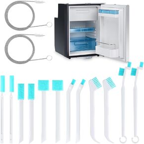14Pcs Ice Machine Cleaning Brush Kit, Ice Maker Cleaning Tools Set- 2Pcs 55In Drain Pipe Cleaners Brush and 12Pcs Small Crevice Cleaning Brush for Tight Spaces