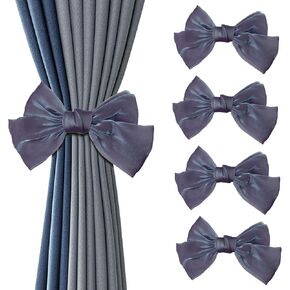 4PCS Curtain Clip Light Pink Bow Curtain Clip Modern Simplicity Curtain Tiebacks to Storage Curtain