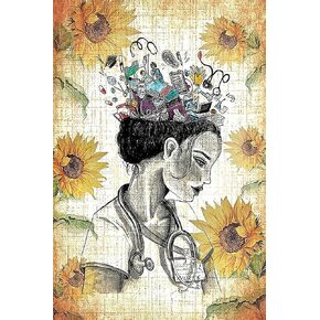 WZVZGZ Tin Sign Vintage Wall Poster Retro Metal,Nurse Metal Poster Home Decor Wall Art Gift for Nurse Vintage Nurse Wall Decor,Music Bar Club Men's Cave Art Decor Wall Poster Gift - 8x12 Inch