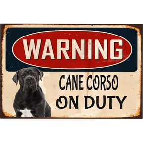 snowsun Dog Tin Sign Warning Property Is Protected By An Akita Metal Tin Sign Vintage Aluminum Sign for Home, Room & Garage Wall Decoration 8× 12 Inches