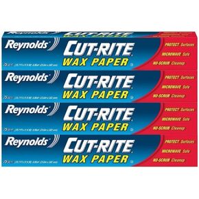 4-pk Reynolds Cut-Rite Wax Paper, 75 Square Feet (23m x 302mm)