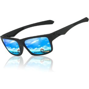 COTIA Full Reading Polarized Sunglasses Men Square Sports Reader Sun Glasses for Men Driving Fishing Black Frame Goggle UV400