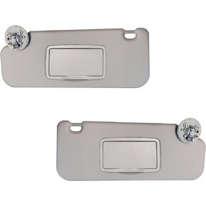 Sun Visor Fits for Chevy Cruze 2017-2018 Pair Set Left+Right Gray 2MPLASTIC (Gray Atmosphere)