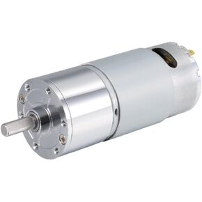 uxcell 12V DC 220 RPM Gear Motor High Torque Electric Reduction Gearbox Centric Output D Shaft