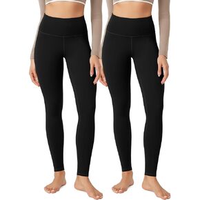ODODOS ODLEX 2-Pack High Waist 7/8 Length Workout Leggings for Women, 25" / 28" Tummy Control Atheltic Yoga Pants