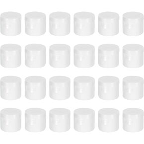 PATIKIL 20/410 Bottle Emptying Cap, 24pcs Plastic Replacement Flip It Top Dispensing Caps for Squeeze Shampoo and Lotion Bottles