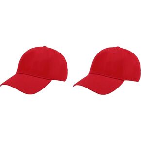 2 Pack Unisex Classic Cotton Baseball Caps Adjustable Soft Low Profile Trucker Dad Golf Tennis Hats for Women Men