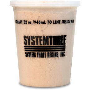 System Three Wood Flour, 5 Qt Tub, Brown