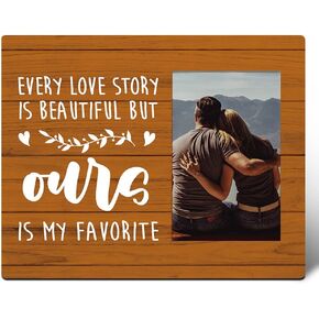 Engagement Wedding Picture Frame Gifts, The Best Ones Have Been with You, Valentine's Day Gifts for Her Him Girlfriend Boyfriend Wife Husband, Romantic Marriage Gifts for Women Men Couples