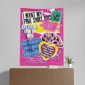 Northwest Mean Girls Wall Hanging Tapestry, 50" x 60", Girl Talk