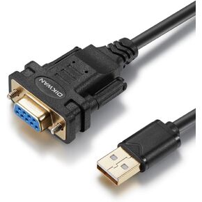 USB C to Serial Adapter Cable (USB-C to Serial, USB C to Female DB9, USB C to RS232 Female) Compatible with MAC OS, Windows, Android, Linux Type C Device 12Feet