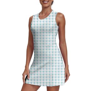 Womens Two Piece Tennis Golf Dress UPF 50+ Active Athletic Exercise Sports Wear Dresses with Pocket Separate Shorts in Kuwait