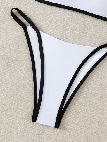 GORGLITTER Women's Thong Bikini Set Sexy Square Neck Cami Top String Swimsuit Bathing Suit in Saudi Arabia