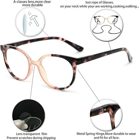 OCCI CHIARI Narrow Reading Glasses Women Colorfull Cute Readers for Petite Face(Tortoise 2.5+) 1.0 1.25 1.5 1.75 2.0 2.25 2.5 2.75 3.0 3.5 4.0 5.0 6.0 in Kuwait