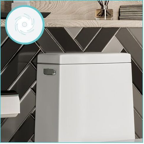 Swiss Madison SM-1T118 Virage One Piece Toilet, Modern Toilets For Bathrooms, ADA Toilet, Black Toilet, Elongated Dual Flush 0.8/1.28 gpf, Matte Black in Kuwait